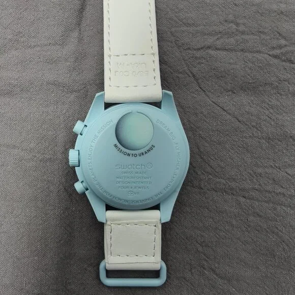 🔥HOT🔥 NWT Swatch X Omega Bioceramic Moonswatch Mission To Uranus Watch - Picture 2 of 4